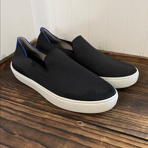 Rothy's Black Mesh Slip-On Loafers